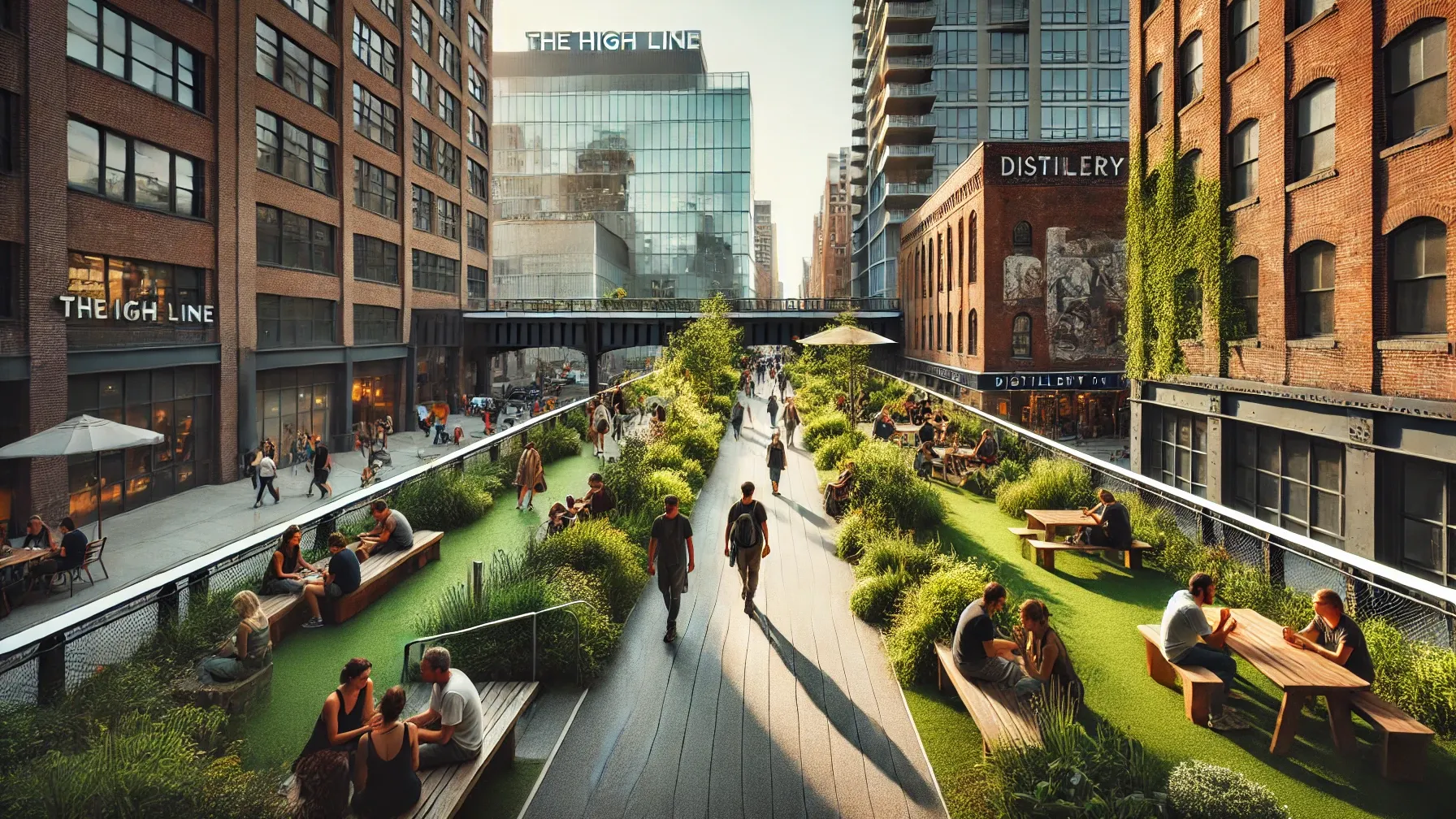 The High Line, an elevated urban park in New York City