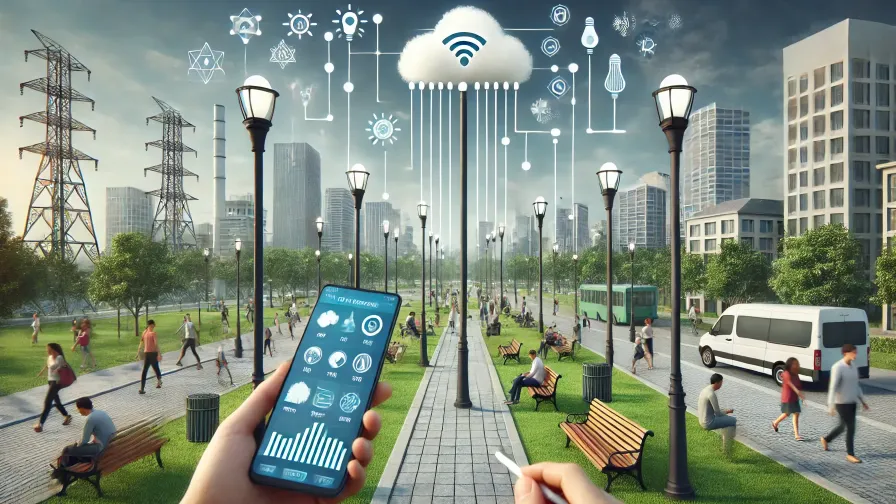 Show-an-urban-park-with-IoT