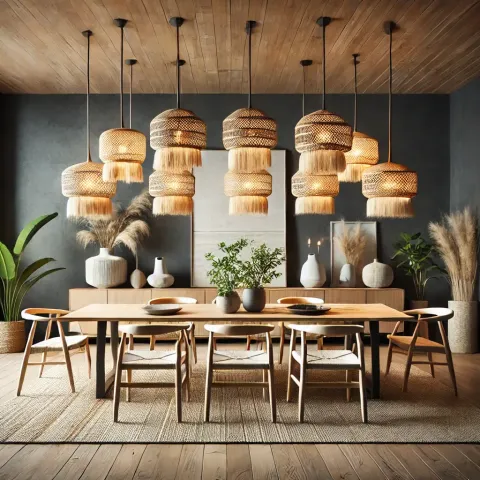A-modern-dining-room-featuring-Ay-Illumin